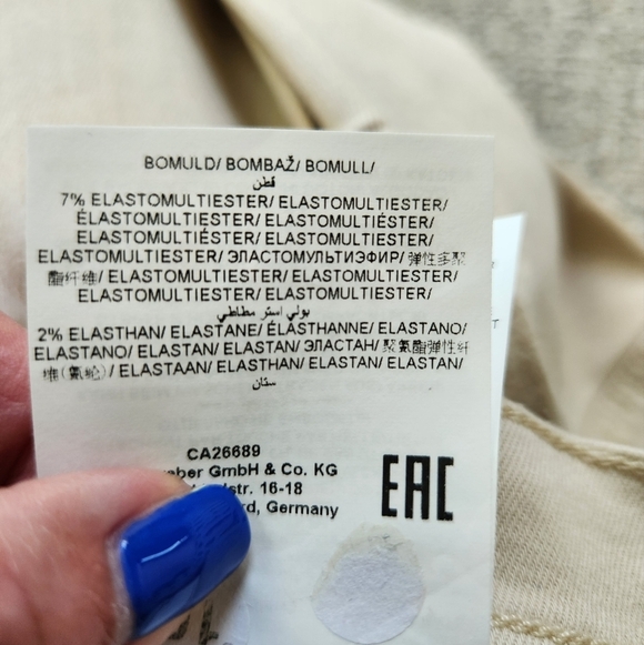 BRAX Ladies Mary Pants Casual Size 36x32 Khaki - Picture 7 of 8